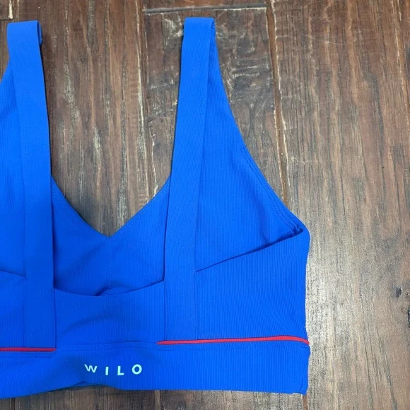Willow Blue Women's Bralette with Red Accent - Picture 6 of 7